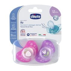 Chicco Silikonski spodbujevalnik PHYSIO AIR, roza, 16m +, 2pcs