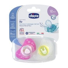 Chicco Silikonski spodbujevalnik PHYSIO AIR, roza, 16m +, 2pcs