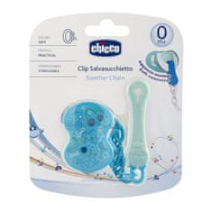 Chicco Pacifier veriga, modra / oranžna / roza