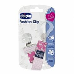 Chicco Držalo Pacifier univerzalno, roza, 0m +