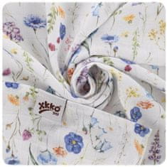 XKKO BMB Digi - Blue Wildflowers MIX 3 kosov, plenice iz bambusa, 70x70