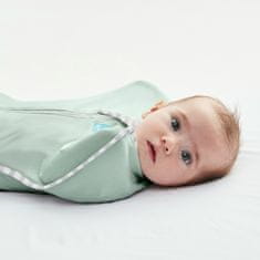 LOVE TO DREAM Swaddle UP Lite-Wrapper, velikost XS, olivno zelena, FAZA 1, 0-1m, 2,2-3,8 kg