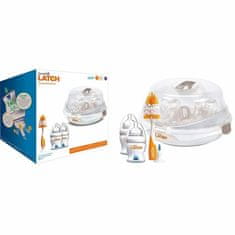 Munchkin LATCH, Set otroških stekleničk 120ml (2kom) s sterilizatorjem, od 0m +