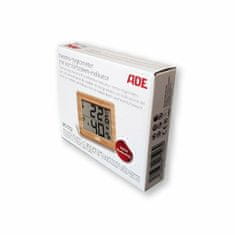 ADE WS1702 Bambusov digitalni higrometer / notranji termometer