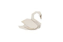 BeWooden broška White Swan Brooch iz lesa univerzalna