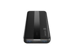 Natec powerbank TREVI SLIM Q 10000 mAh 2x USB QC3.0 + 1x PD, črna