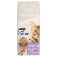 slomart Purina Cat Chow Adult Sensitive Salmon - suha hrana za mačke - 15kg