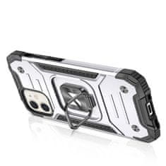 WOZINSKY Oklepni etui za iPhone 14 magnetno držalo Ring Armor silver