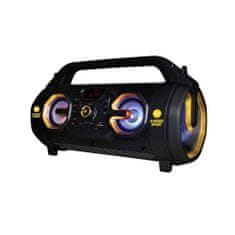 Bass USB FM SD cevni akumulatorski radio 3000mAh LED RGB Bluetooth BoomBox