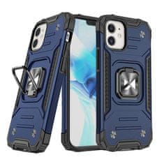 shumee Armoured etui za iPhone 14 Plus, magnetno držalo Ring Armor, moder