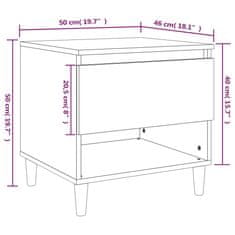 Vidaxl Nočna omarica 2 kosa siva sonoma 50x46x50 cm inženirski les