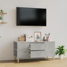 Vidaxl TV omarica betonsko siva 102x44,5x50 cm inženirski les