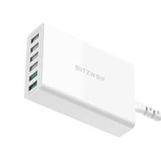 Blitzwolf BW-S15 polnilnik 6x USB QC 60W, bela