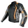 Moto jakna AREZZO tekstil črno/oranžna 2XL