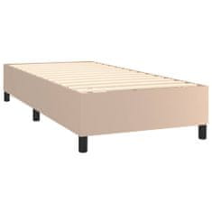 Vidaxl Box spring postelja z vzmetnico kapučino 100x200cm umetno usnje