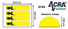 ACRAsport Šotor za 4 osebe - dvoplastni ST04