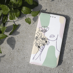 Onasi Smart Art Flower ovitek za Galaxy A22 5G, preklopni