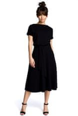 BeWear Ženska midi obleka Evap B067 črna XL