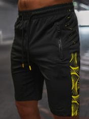 Ozonee Moška športna obleka Voor black-yellow XXL