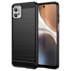 slomart carbon case za motorola moto g32 upogljiv silikonski carbon ovitek črn