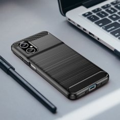 slomart carbon case cover za xiaomi redmi note 11e /redmi 10 5g / redmi 10 prime+ 5g / poco m4 5g fleksibilen silikonski carbon cover črn