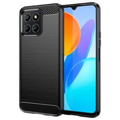 slomart carbon case etui za honor x8 upogljiv silikonski karbon ovitek črn