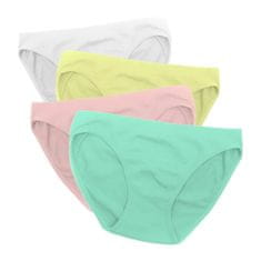 VivoVita Vivo Panties – Komplet spodnjega perila (4 kom) CLASSIC - bela, zelena, marelična, rumena, S/M