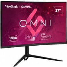 Viewsonic VX2718-PC-MHDJ monitor, 68.58 cm, FHD, LED, VA, 165 Hz, ukrivljen