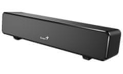 Genius USB SoundBar 100 - žična zvočna vrstica 6W USB 3,5" jack črna