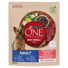 Purina ONE MINI Dog Adult 800g suha hrana za pse z govedino