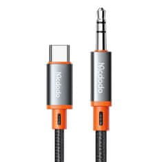 Mcdodo kabel ca-900 usb-c do mini jack 3,5 mm aux, 1,8 m (črn)