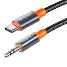 Mcdodo kabel ca-900 usb-c do mini jack 3,5 mm aux, 1,8 m (črn)