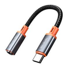 Mcdodo USB-c na aux mini jack 3,5 mm avdio adapter ca-7561, dac, 0,11 m (črn)