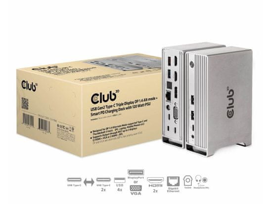 Club 3D CSV-1568 priključna postaja, 14v1, USB-C