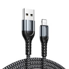 slomart joyroom n10 king kong series set 3 x najlonski kabel usb - lightning kabel (0,25 m + 1,2 m + 2 m) 2,4a siva