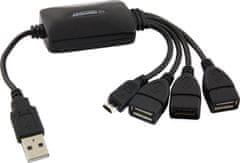 Esperanza ea158 vozlišče usb 2.0 3 vrata usb + 1 vrata micro usb esperanza