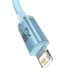 BASEUS baseus crystal shine series usb kabel - lightning 2,4a 20w 1,2m modra (cajy001103)