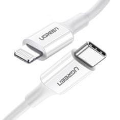 Ugreen Kabel za iPhone MFi USB-C - Lightning 20W 3A 1m bel