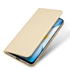 slomart dux ducis skin pro etui za xiaomi poco c40 flip card wallet stand gold