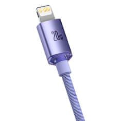 PRO Kabel za hitro polnjenje in prenos podatkov USB-C Iphone Lightning 20W 2 m vijolične barve