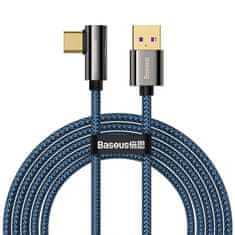 BASEUS baseus legend series elbow fast charging data cable usb - usb type-c 66w 2m blue (cacs000503)