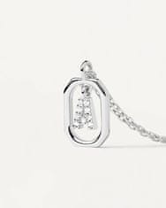 PDPAOLA Očarljiva srebrna ogrlica črka "A" LETTERS CO02-512-U (verižica, obesek)