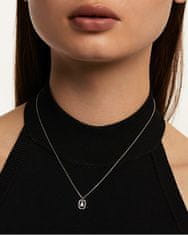 PDPAOLA Očarljiva srebrna ogrlica črka "A" LETTERS CO02-512-U (verižica, obesek)