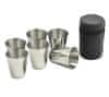 Set 6 inox prenosnih kozarcev 30ml + torbica