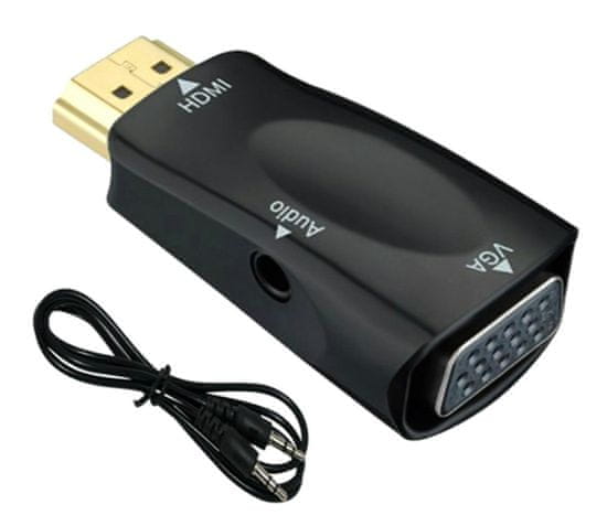 aptel Adapter pretvornik iz HDMI na VGA + avdio AUX kabel 2