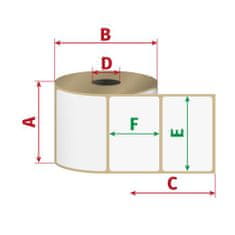 Zebra Etikete Z-Perform 1000D, votlina: 76 mm, premer: 200 mm, 100x150 mm, 1020 etiket na zvitek