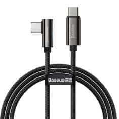 BASEUS Usb-c na usb-c kotni kabel legend series, pd, 100w, 1m (črn)