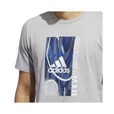 Adidas Majice obutev za trening siva S Badge OF Sport Courts Tee