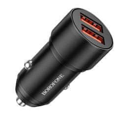  Borofone BZ19 avtopolnilec, 18 W, Dual Quick Charger U+U 