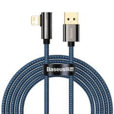 BASEUS baseus legendary kotni najlonski kabel usb - lightning za igričarje 2.4a 2m moder (cacs000103)